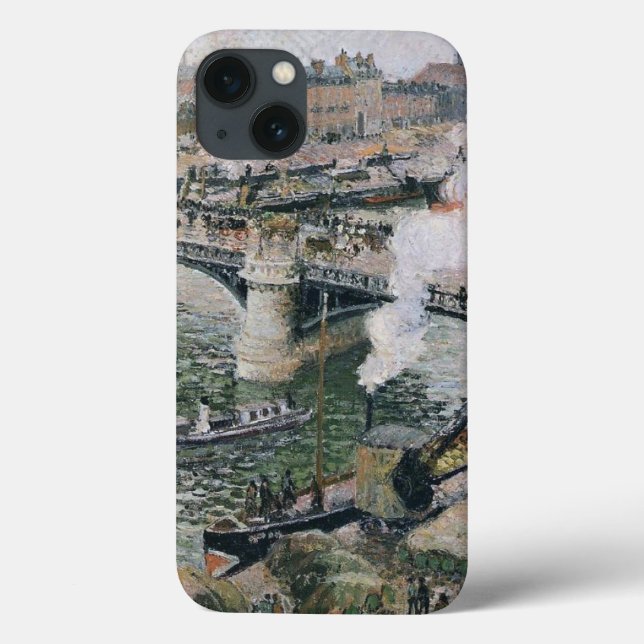 Camille Pissarro Pont Boieldieu in Rouen Painting Case-Mate iPhone Case (Back)