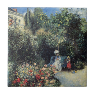 Camille Pissarro Pontoise Garden Ceramic Tile