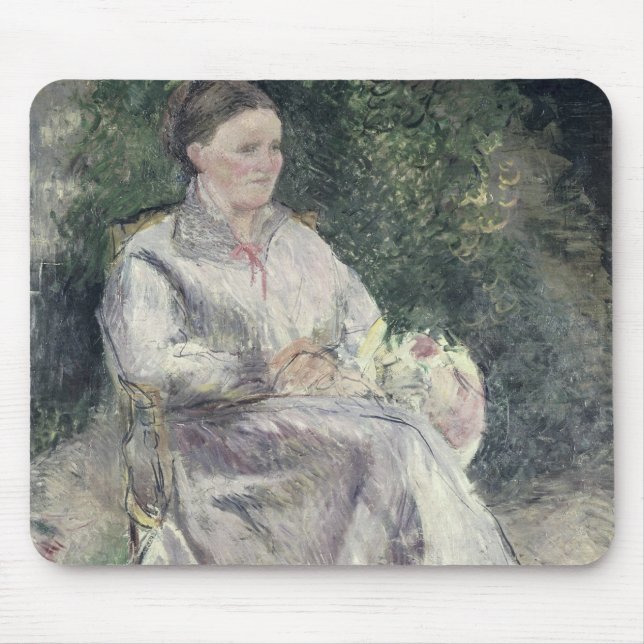 Camille Pissarro | Portrait of Julie Velay, Wife o Mouse Pad (Front)