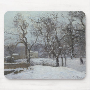 Camille Pissarro - Snow at Louveciennes Mouse Pad