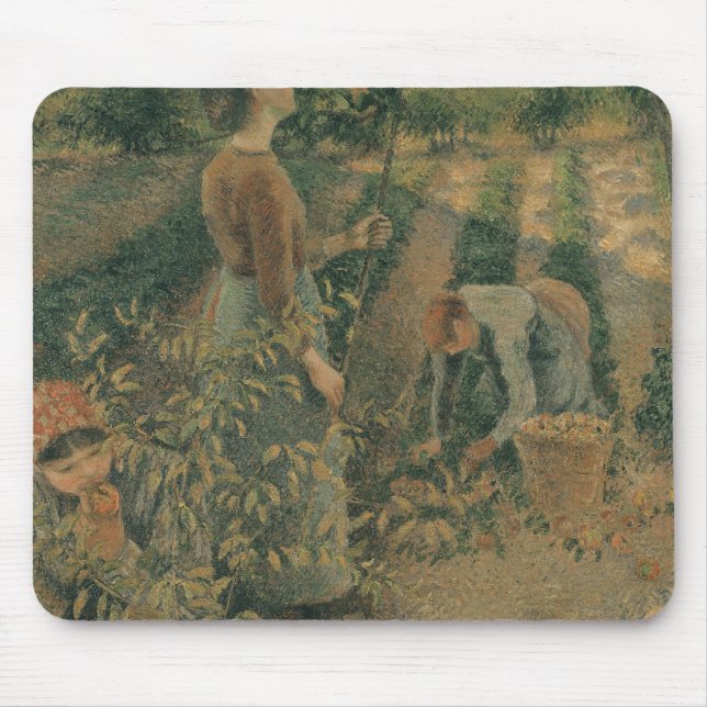 Camille Pissarro | The Apple Pickers, 1886 Mouse Pad (Front)