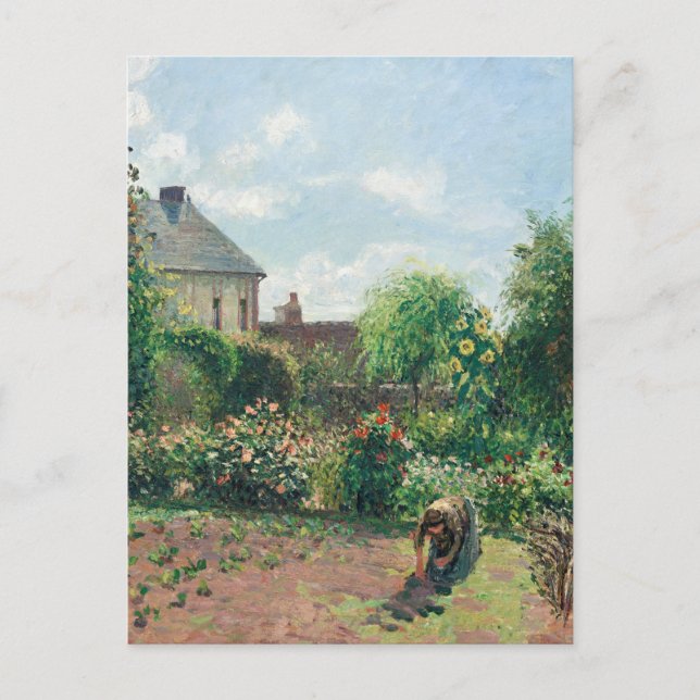 Camille Pissarro The Artist's Garden at Eragny Postcard (Front)