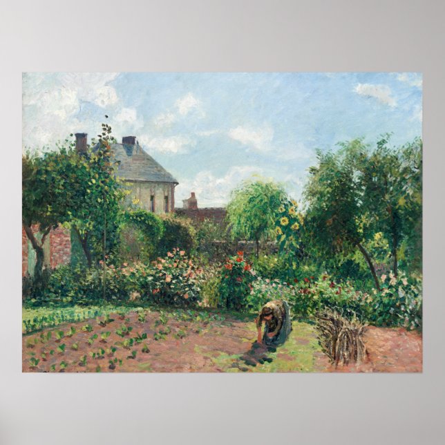 Camille Pissarro The Artist's Garden at Eragny Poster (Front)