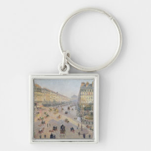 Camille Pissarro   The Avenue de L'Opera, Paris Key Ring