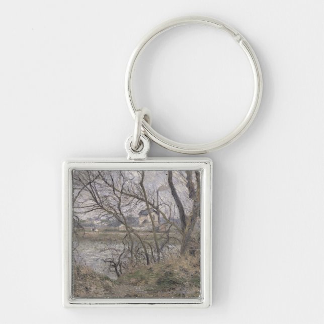 Camille Pissarro | The Banks of the Oise Key Ring (Front)