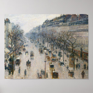 Camille Pissarro - The Boulevard Montmartre Poster