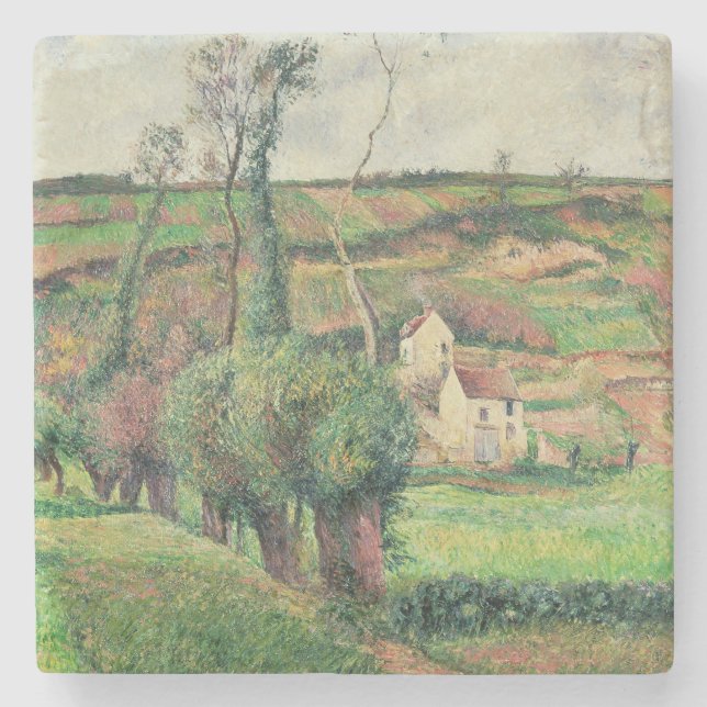 Camille Pissarro | The Cabbage Slopes, Pontoise, 1 Stone Coaster (Front)