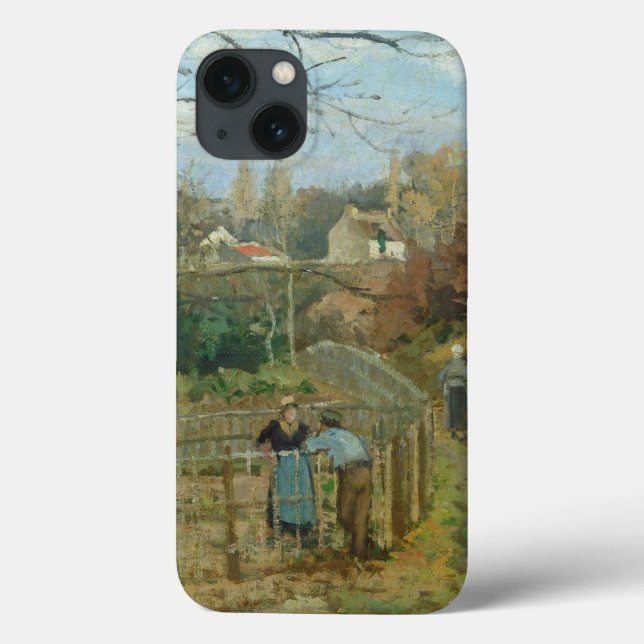 Camille Pissarro | The Fence, 1872 (oil on canvas) Case-Mate iPhone Case (Back)