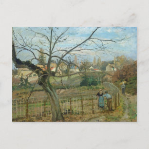 Camille Pissarro   The Fence, 1872 (oil on canvas) Postcard