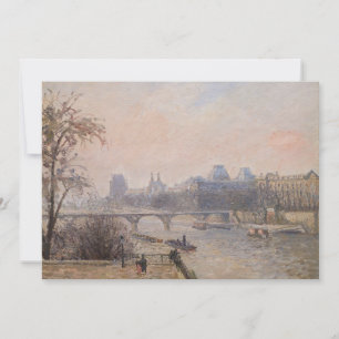 Camille Pissarro - The Seine and the Louvre Invitation