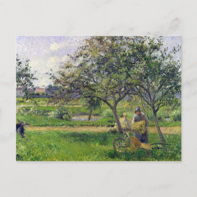 Camille Pissarro | The Wheelbarrow, Orchard, c.188 Postcard (Front)