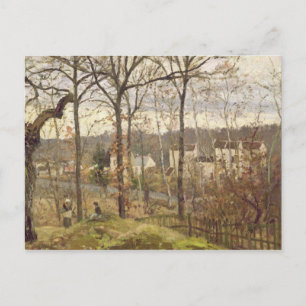 Camille Pissarro Winter Landscape at Louvecienne Postcard