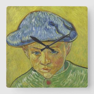 Camille Roulin by Vincent Van Gogh Square Wall Clock