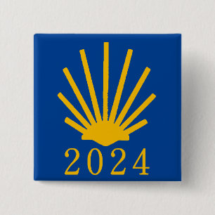 Camino de Santiago 2024 15 Cm Square Badge