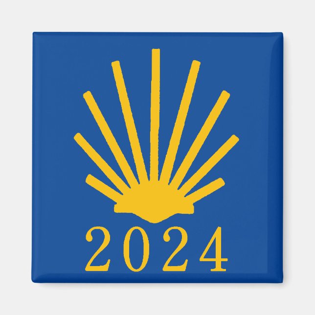 Camino de Santiago 2024 Magnet (Front)