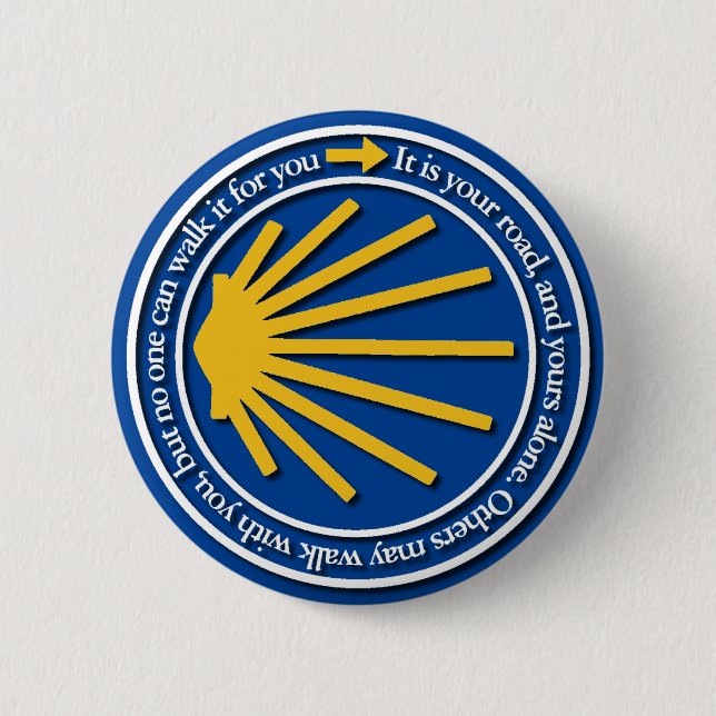 Camino de Santiago 6 Cm Round Badge (Front)