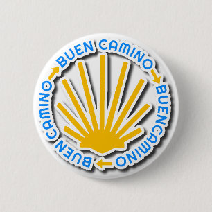 Camino de Santiago Buen Camino 6 Cm Round Badge