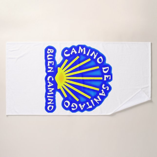 Camino de santiago buen camino Scallop shell Bath Towel Set (Bath Towel)