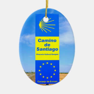 Camino de Santiago Ceramic Ornament