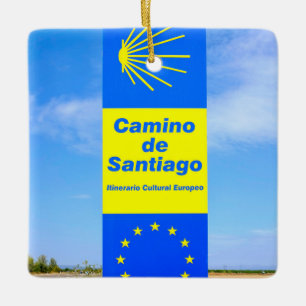 Camino de Santiago Ceramic Ornament