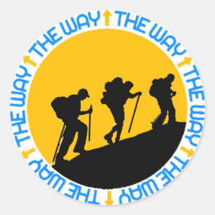 Camino de Santiago Classic Round Sticker