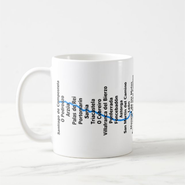 Camino de Santiago Coffee Mug (Left)