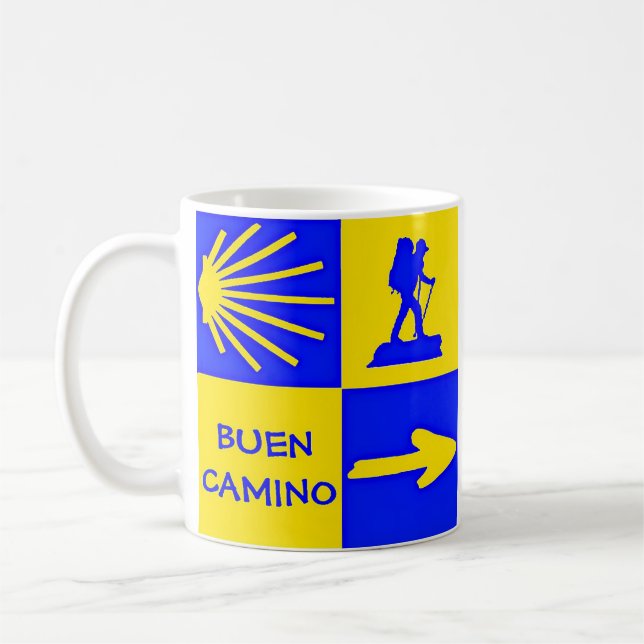 Camino de Santiago Coffee Mug (Left)