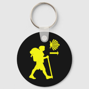 Camino De Santiago De Compostela Spain Pilgrim Hik Key Ring