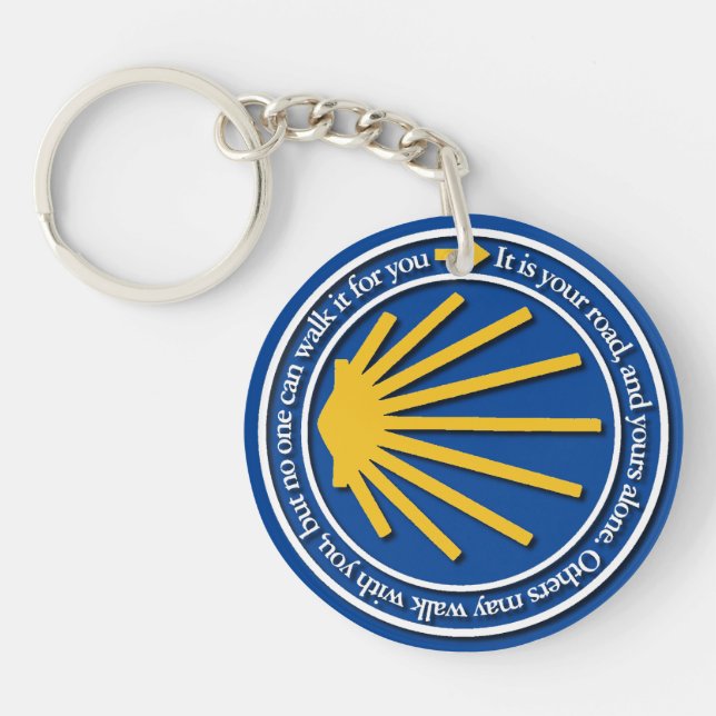 Camino de Santiago Key Ring (Front)