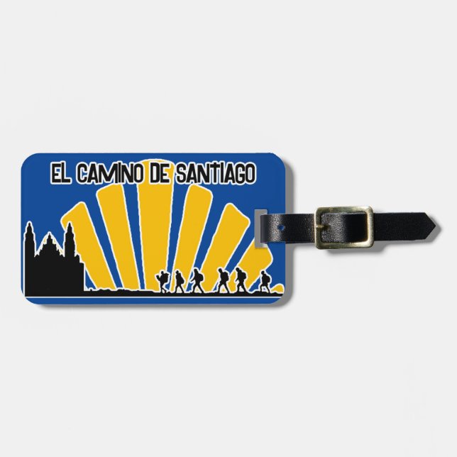 Camino de Santiago Luggage Tag (Front Horizontal)