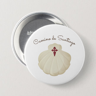 Camino de Santiago Pilgrim 7.5 Cm Round Badge