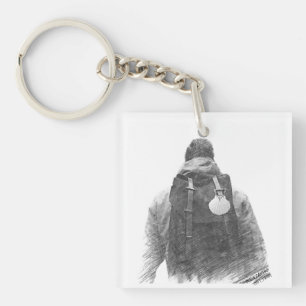 Camino de Santiago Pilgrim Key Ring