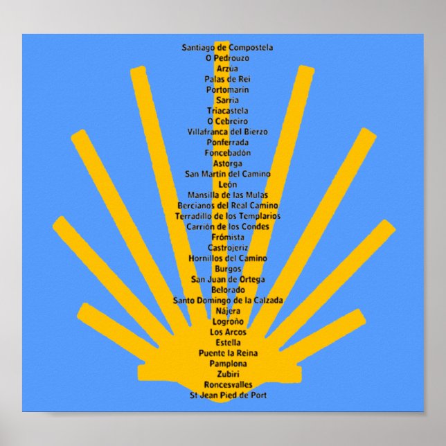Camino de Santiago Poster (Front)