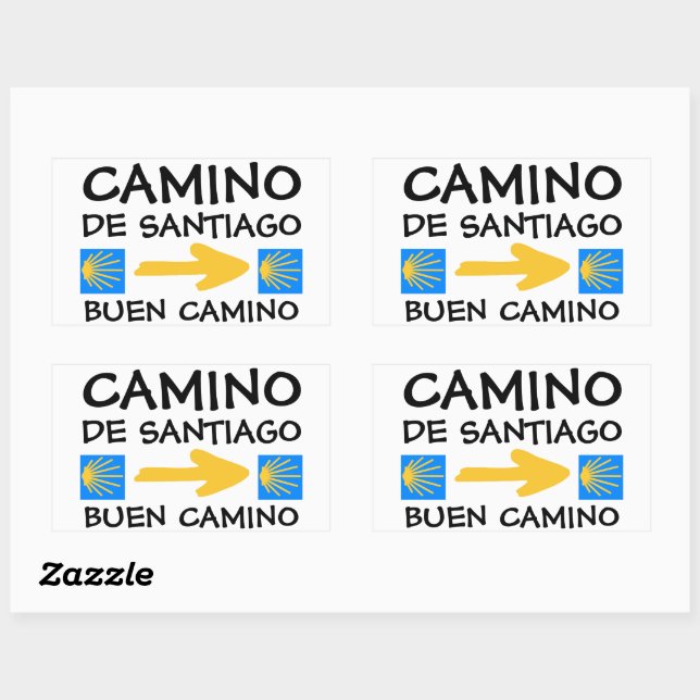Camino de Santiago Rectangular Sticker (Sheet)