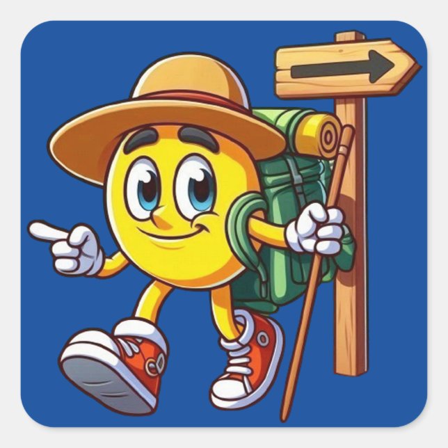Camino de Santiago Square Sticker (Front)