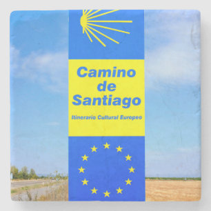Camino de Santiago Stone Coaster