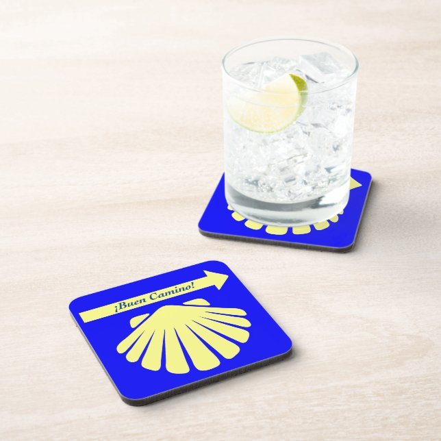 Camino de Santiago Symbols Coaster (Right Side)