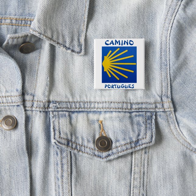 Camino de Santiago The way of st James 0004 15 Cm Square Badge (In Situ)