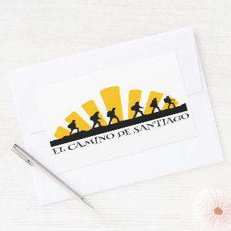 Camino de Santiago The way of st James 0041 Rectangular Sticker