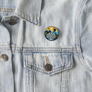 Camino de Santiago The way of st James 0056 3 Cm Round Badge