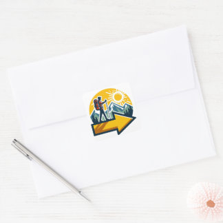 Camino de Santiago The way of st James 0074 Square Sticker