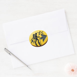 Camino de Santiago The way of st James 0086 Classic Round Sticker