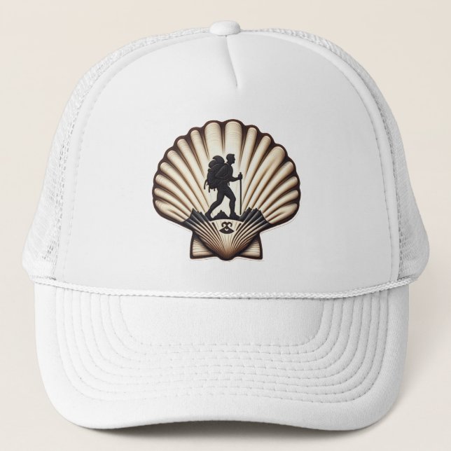 Camino de Santiago The way of st James 0095 Trucker Hat (Front)