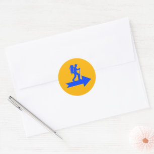 Camino de Santiago The way of st James 0101 Classic Round Sticker