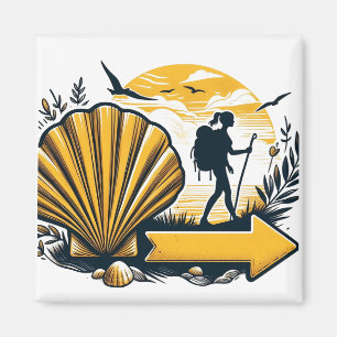 Camino de Santiago The way of st James 0203 Magnet