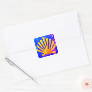 Camino de Santiago The way of st James 0244 Square Sticker