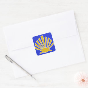 Camino de Santiago The way of st James 0256 Square Sticker