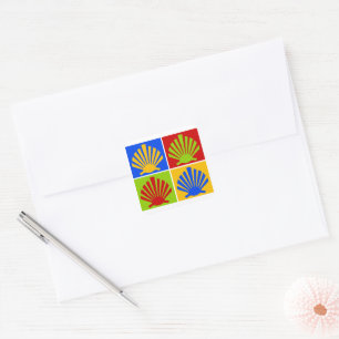 Camino de Santiago The way of st James 0274 Square Sticker