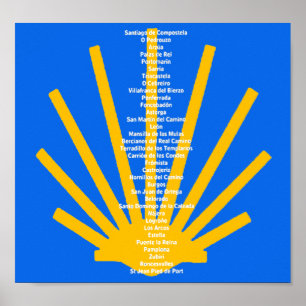 Camino de Santiago The way of st James 0299 Poster