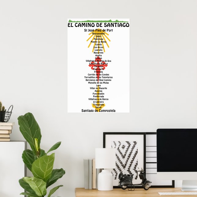 Camino de Santiago The way of st James 0312 Poster (Home Office)